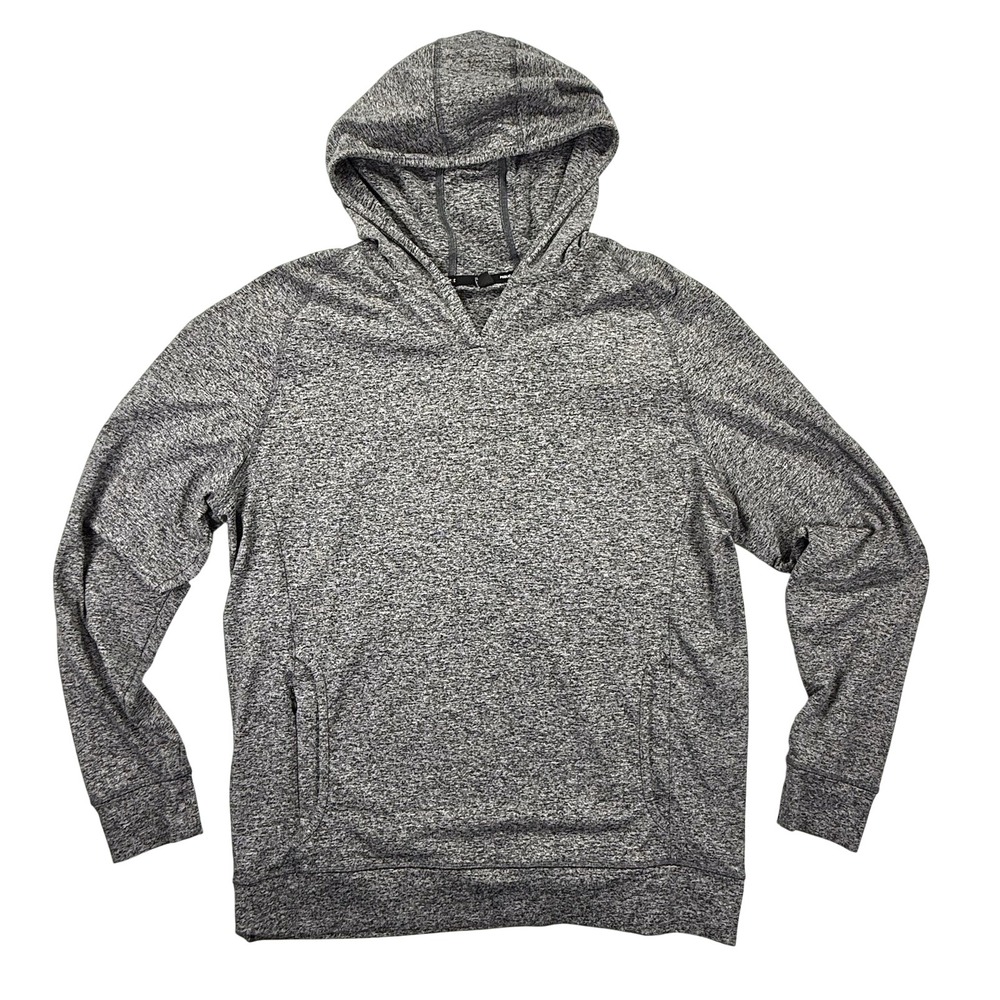 Public Rec‎ Hoodie Men L Gray Politan Performance Pullover Athleisure Logo UPF